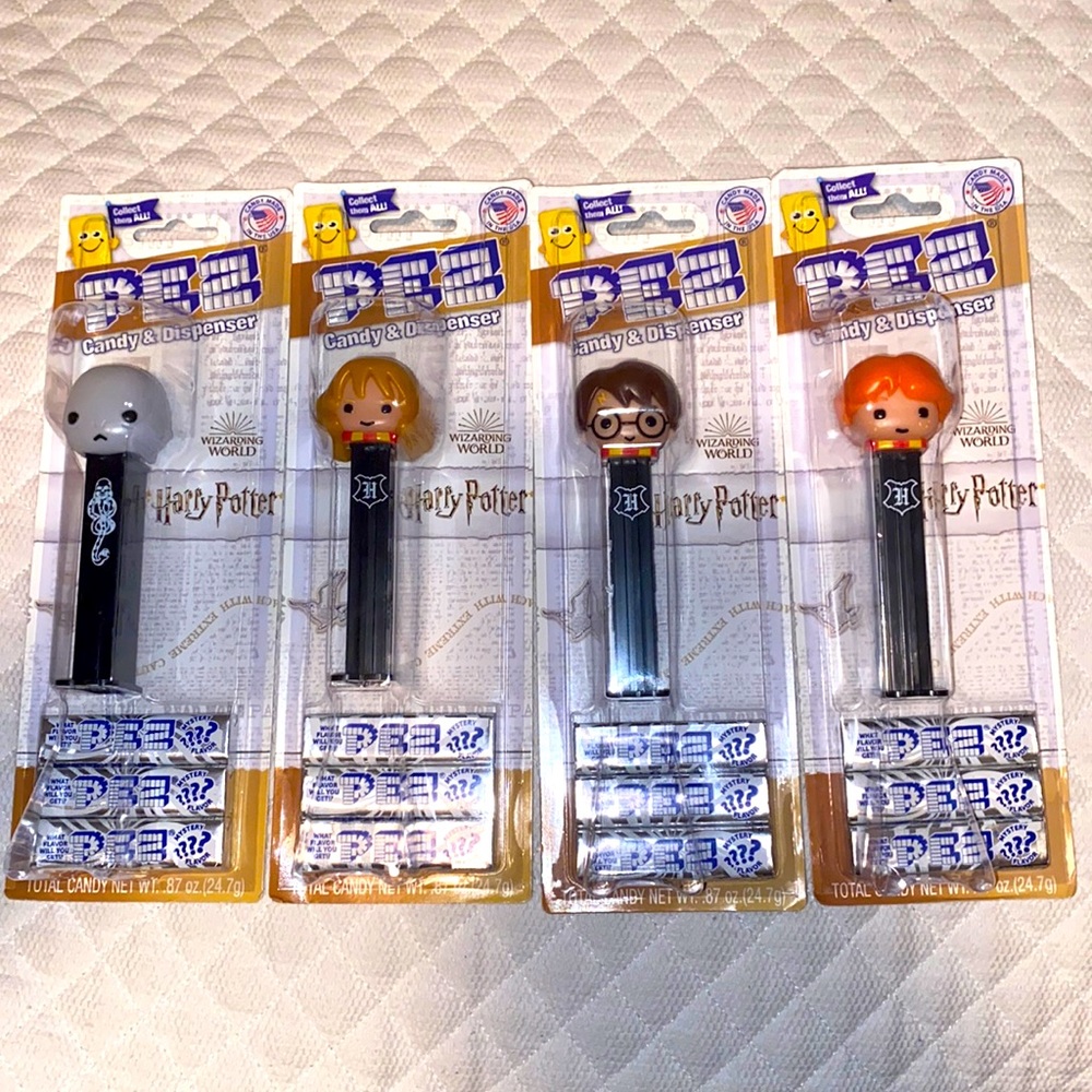 The PEZ Harry Potter Collection Candy & Dispenser Display/Refill with new candy